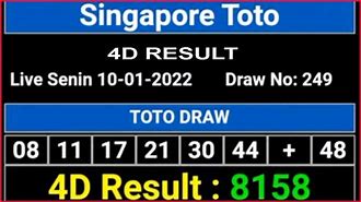 4D Singapore Hari Ini Sabtu 2024